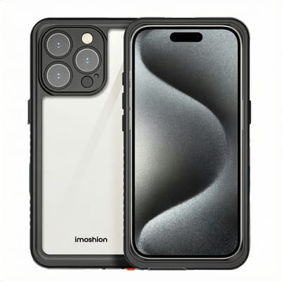 imoshion Hoesje - Geschikt voor Apple iPhone 16 Pro - Waterproof 360 case - Zwart