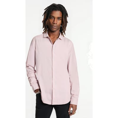 John Varvatos Slim Fit Shirt With Wire Worn Mauve Size: XS | Casual Shirts Outlet | Heren | Paars