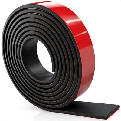 Magnetische Zelfklevend - 5 meter rol - 2cm breed - 2mm dik - EXTRA sterk - Gereedschap - Messen - Magneten - Magneetband - Magnetische - Whiteboard - Tape zwart - 3m - Plakstrips - Magneettape