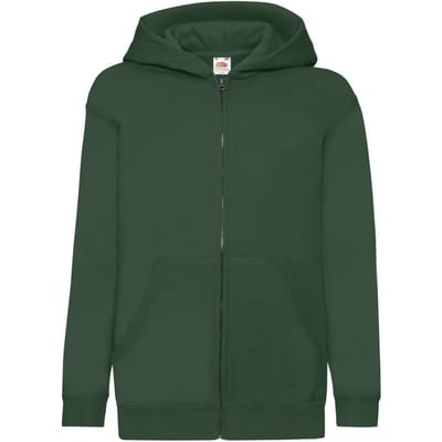 Fruit of the Loom Kinder/Kids Klassiek Jasje met Capuchon (Fles groen)