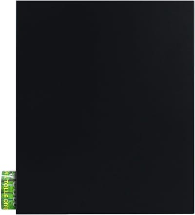 Design brievenbus met krantenvak - 12 liter zwart - Elegante wandbrievenbus voor moderne huizen