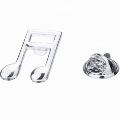 Kledingspeldje -broche -muzieknoot- zilverkleur- Charme Bijoux