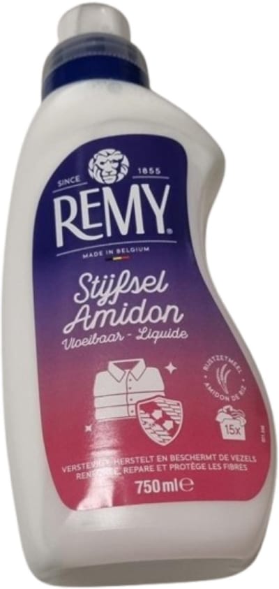Remy - Vloeibaar Stijfsel 750 ml - Met Rijstzetmeel - Verstevigt, herstelt en beschermt de vezels