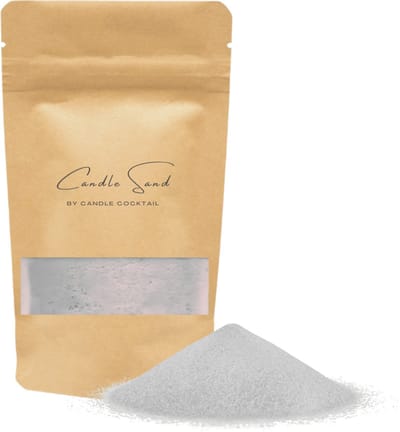 Kaarsenzand | Candle Cocktail | Grijs | 1000g Incl. 25 Lonten | Burning Sand | Candle Sand | Kaarspoeder | Poederkaars | 125+ branduren | Met 25 lonten