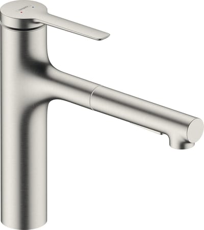 Hansgrohe Zesis M33 - Keukenkraan 160, met uittrekbare sproeikop en omstelling, rvs look 74801800