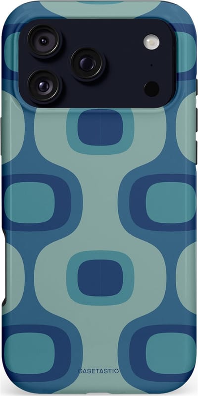 Casetastic hoesje geschikt voor Apple iPhone 17 Pro Max - MagSafe - Dubbellaagse bescherming - Vintage Flow - Fashion Case - Petrol Saliegroen