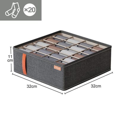 Tiroir d'armoire de chambre à coucher, organisateur de sous-vêtements, chaussettes, boîtes de rangement de vêtements, garde-robe, organisateur de vêtements, organisateur de pantalons et de chaussettes gray