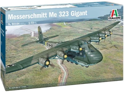 Italeri Modelbouwpakket Vliegtuigen - 90104 Messerschmitt Me 323 Gigant WWII - Duits Propellervliegtuig Plastic - 1:72 - Modelbouw