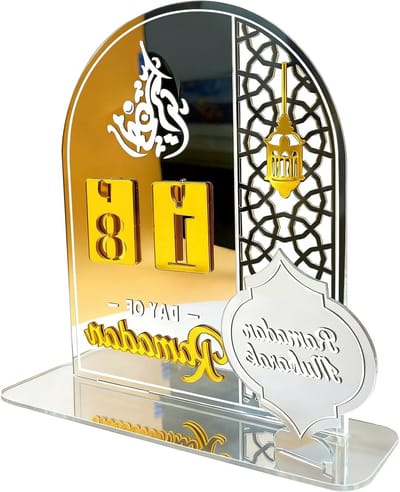 SnelShoppen - Ramadan Kalender 1 Stuk - Decoratieve Adventskalender voor Ramadan - Kleurrijk Design - Perfect voor Feestdagen en Gezelligheid