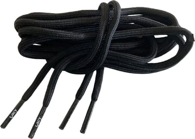 Schoenveter rond - zwart - 150cm lang x4mm breed