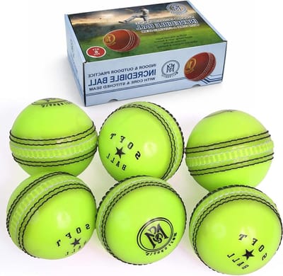 Cricket Ballen - Oefenballen Set - Sport Training - Zachte PVC Constructie - Set van 3 - Groen
