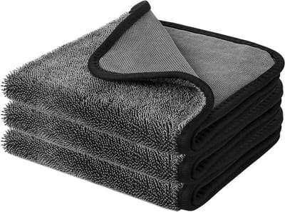 Glanzende extra grote badhanddoek, sneldrogende badhanddoek 40x60cm, handdoek voor de doucheruimte, om je af te drogen in de douche en het bad (3-pack, zwart)