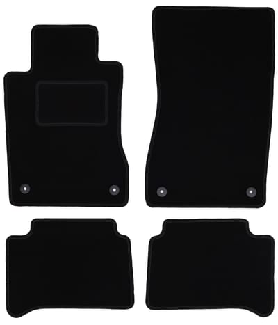 Zwarte velours vloermatten voor: Mercedes CLS C219 sedan (2004-2010)