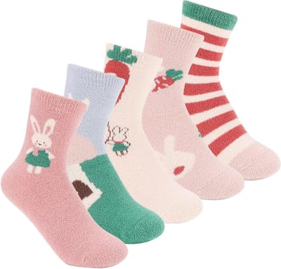 Babysokken - Kinder sokjes - Warme voeten - Dierenprint - 3-15 jaar - Multicolor