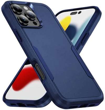 Back Cover Geschikt voor Apple iPhone 16 Pro Max | Rugged Hoesje | Beschermhoes | Schokbestendige Hardcase | Shockproof | Tegen Vallen | Blauw