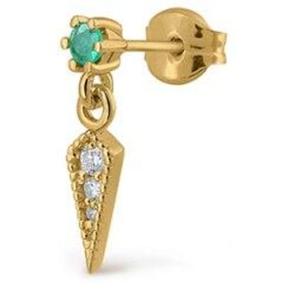 Boucles d'oreilles 100 % Argent Véritable 925 Boucles d'oreilles Tendance Pour Femmes 1pc Boucles d'oreilles Puces Rivet Vert Bijoux Pendientes Mujer Aretes beige