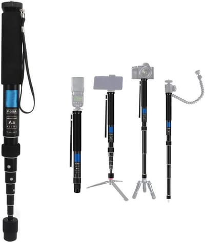 Allecto - 63in Camera Monopod - Lichtgewicht Reis Monopod - Aluminium