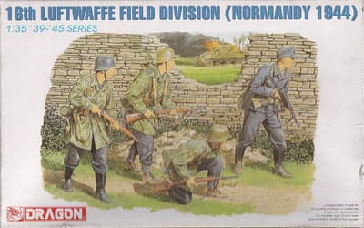 Dragon Modelbouwpakket Militaire voertuigen - 6084 16th Luftwaffe Field Division - Normandy 1944 - Figuren Plastic - 1:35 - Modelbouw