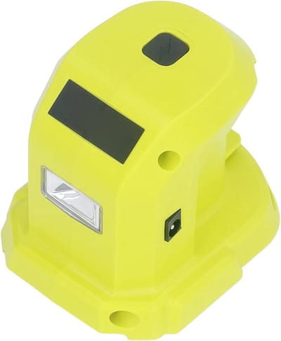 Batterijadapter Lithium-ionbatterijadapterconverter Dubbele USB-poorten- LED-verlichting P743 18V 14.4V Batterijconverters .