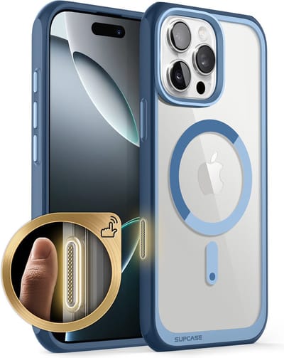 Supcase UB geschikt voor iPhone 16 Pro Max hoesje - Geschikt voor MagSafe - Blauw