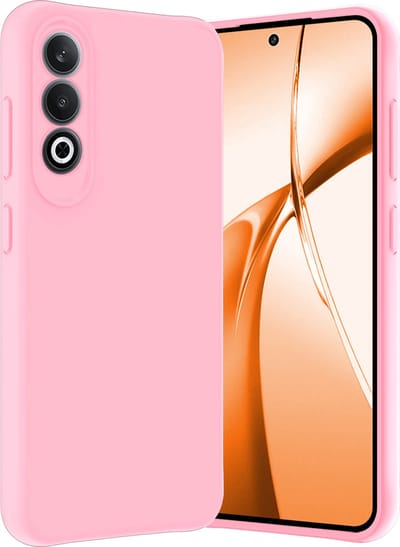 Hoes - Geschikt voor OnePlus Nord CE4 - Sterk & Shockproof - Hoesje Cover - Siliconen Case - Lichtroze