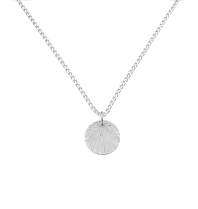 ARLIZI 2095 Ketting ronde minimalistische hanger - sterling zilver - 46 cm