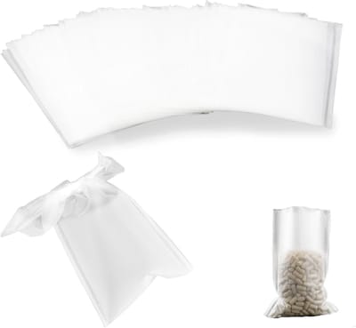 Wateroplosbare Zakjes voor Vissen, 120 x 160 mm, 50 Stuks, Ideaal voor Visvoer, Pellets en Aas