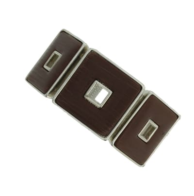 Behave - Armband vierkant houtdesign bruin - Minimalistische stijl