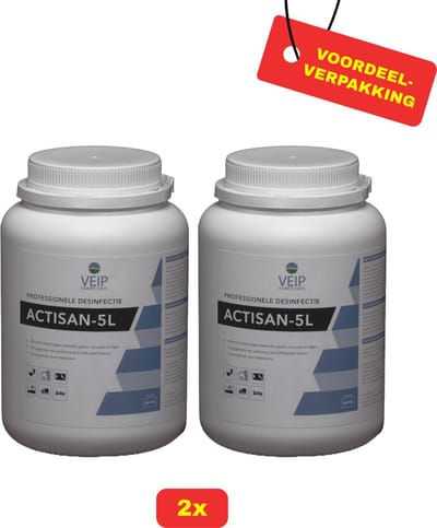2 x Actisan-5l Chloortabletten 300 stuks - Voordeelverpakking