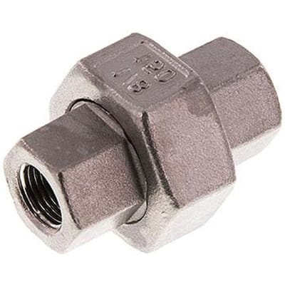 Rp 4'' RVS Borstnippel 3-delig met Conische afdichting 16 Bar - FL2S-F-SH-400R-C