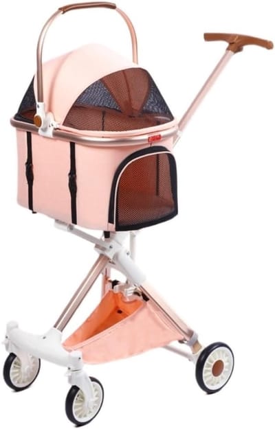 Huisdier Kinderwagen - Dierenwagen - Reizen met dier - Opvouwbaar ontwerp - 15 kg draagkracht - Zwart