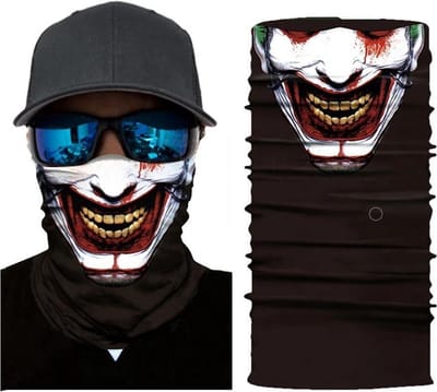 *** Ruffneck Skull Motor Bandana - Motorfiets Mondkap - Ski Outdoor Sport - Schedel Sjaal - van Heble® ***