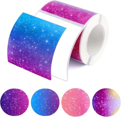 50 x 50 mm ronde thermische etiketten, 280 stuks kleurrijke thermische etiketten, bedrukbaar, labelprinter, ronde etiketten, jampotten voor M110/M120/M220/M221 labelprinter