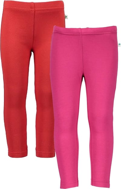 Blue Seven - 2pack - Leggings - Biologische Katoen - Rood - Roze - Maat 116