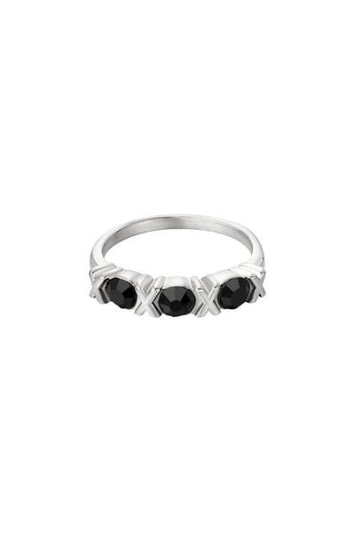 Roestvrijstalen ring XOXO Zilver Stainless Steel 17