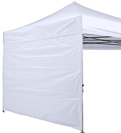 Zonnescherm voor partytent - 243 x 243 cm, zijwand in wit