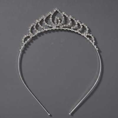 Kroon voor dames-Prinsessenkroon-Diadeem-Kroon-Strass-Elegant en Duurzaam - Geschikt voor Verschillende Gelegenheden-Haarsieraad-Stijl 14