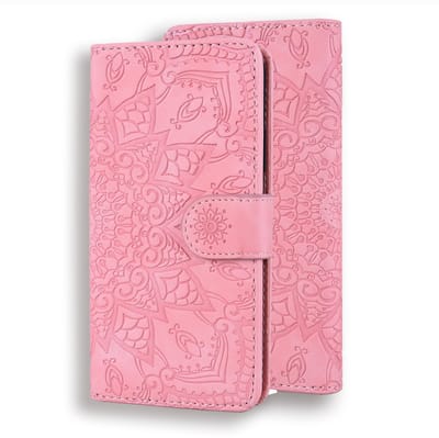 Hoesje geschikt voor Samsung Galaxy A26 - Bookcase - Pasjeshouder - Portemonnee - Mandalapatroon - Kunstleer - Roze
