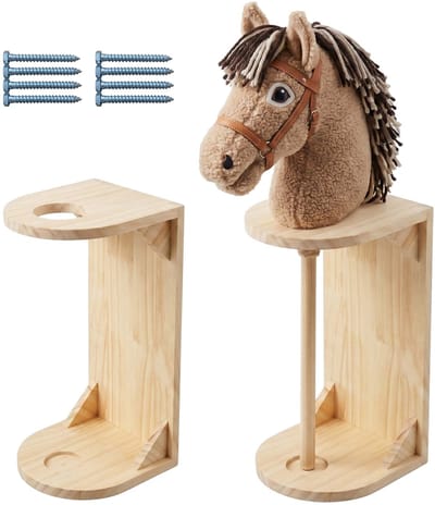 Houder voor stokpaard - set van 2 - wand