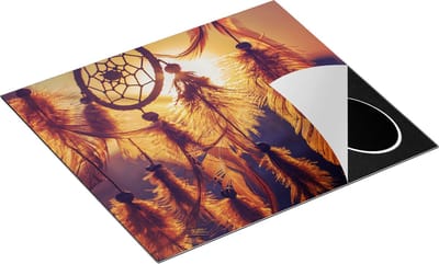 Chefcare Inductie Beschermer Amulet van de Indianen - Symbool - Ketting - 60x50 cm - Afdekplaat Inductie - Kookplaat Beschermer - Inductie Mat