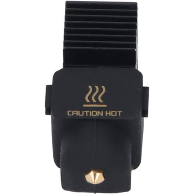 Messing Nozzle Hot End Kit Extrusie Verwarmingsblok met Hittebestendige Siliconen Sok voor Bambu Lab A1 black