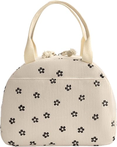 Lunchkoeltas 6.5L Waterdicht met Isolatie voor School en Kantoor, Perfect voor Vrouwen en Mannen, Bloemenprint