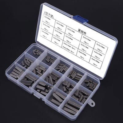 Dailygoody - Assortiment veersleutels - 140 stuks - ronde veerpennen - voor bevestigen van apparatuur - veelzijdige veersleutelset - geschikt voor...