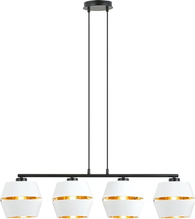 Ledl PIANO 4 Hanglamp Wit / Goud
