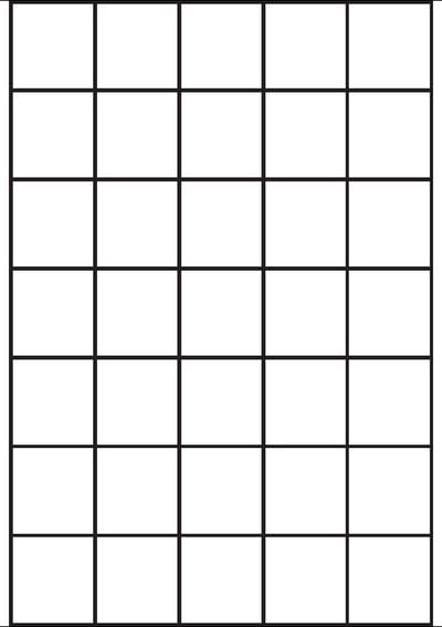 A4 etiketten 40 x 42,3 mm wit (100 vel)