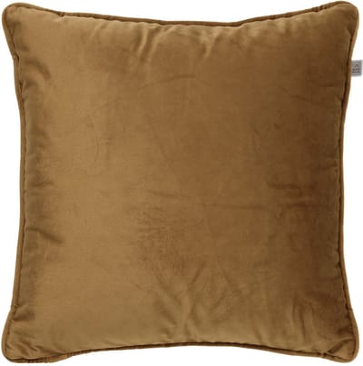 Dutch Decor FINN - Kussenhoes 60x60 cm - velvet - effen kleur - Tobacco Brown - bruin - met rits - zonder binnenkussen