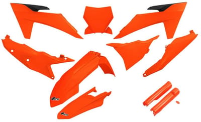 Ufo Ktm Sx/sx-f 2023-2024 Ktkit529f-fflu Fork Protectors & Plastic Set Oranje