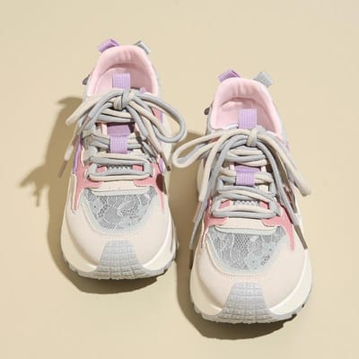 Bn016 Nieuwe Papa Schoenen Dames Lente en Zomer Hoogteverhogend Ademend Dikke Zool Casual Meerkleurig Alles-Passend Reisschoenen 39 gray