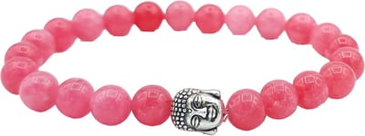 Mala Armband Van Natuursteen - Roze Stenen – Buddha / Boedha – 20 cm - Rhylane®
