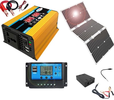 Zonnepaneel Set - Energie Set Camper - Stroomvoorziening Buiten - Monokristallijn Paneel - 4000W - Zwart